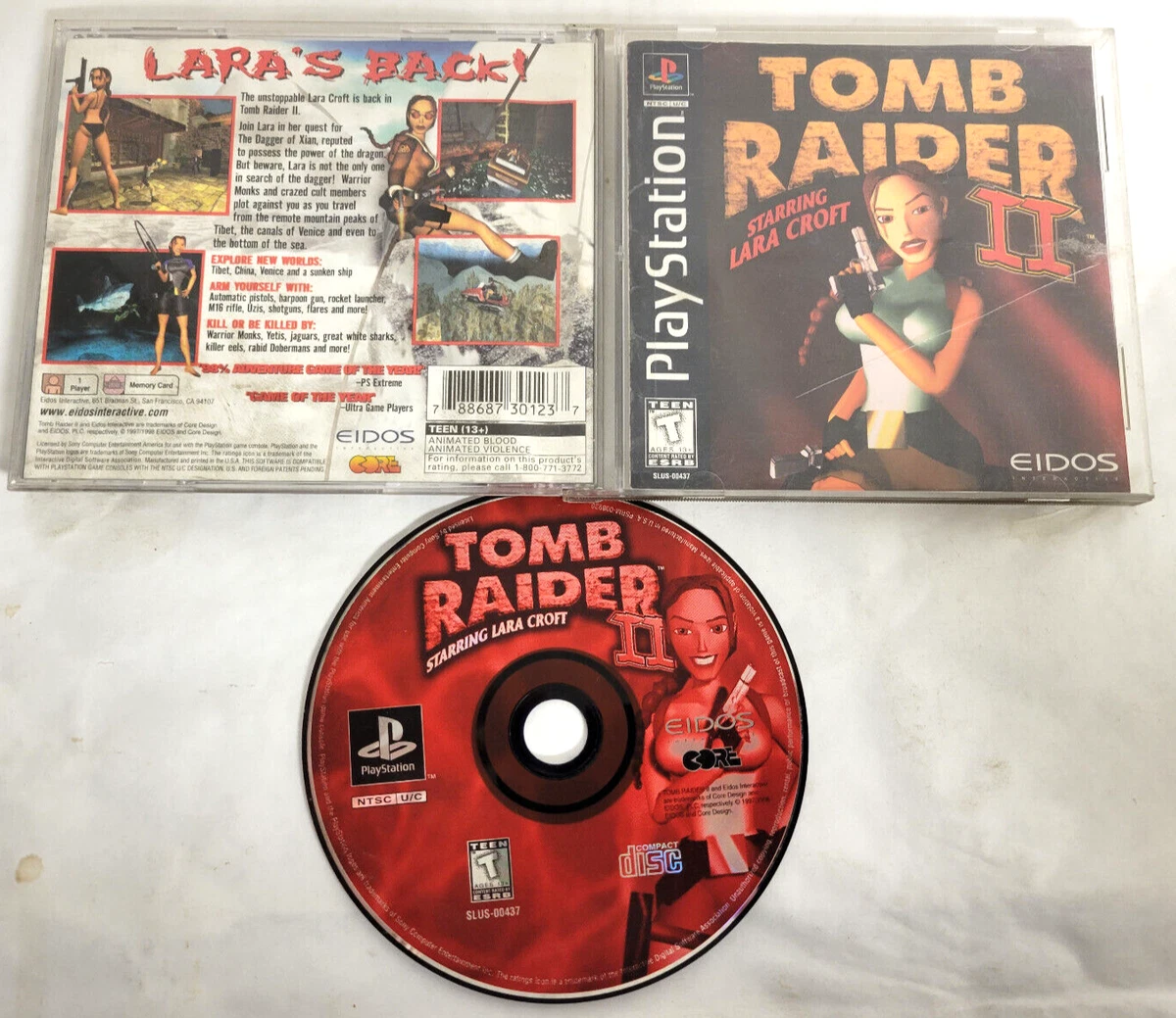 Playstation 1 tomb raider 2 sale