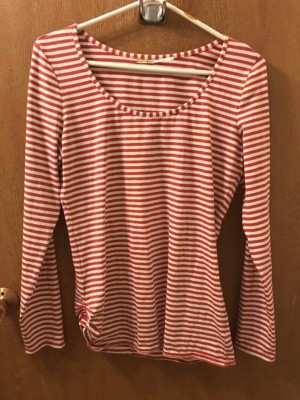 MaxStudio Women's Long sleeved Striped Top Size Large EUC