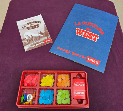 Rare Levi's Strategy Board Game - Vintage 1980s - Advertising