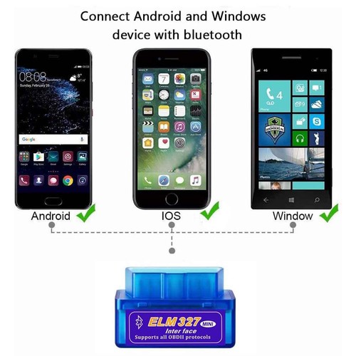 OBD2 Car Bluetooth Code Scanner Reader ELM 327 Automotive Read Tool OBDII - Picture 4 of 6