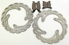 Kawasaki 2006-2013 KX250F &KX450F Front & Rear Brake Pads And Sport Brake Rotors