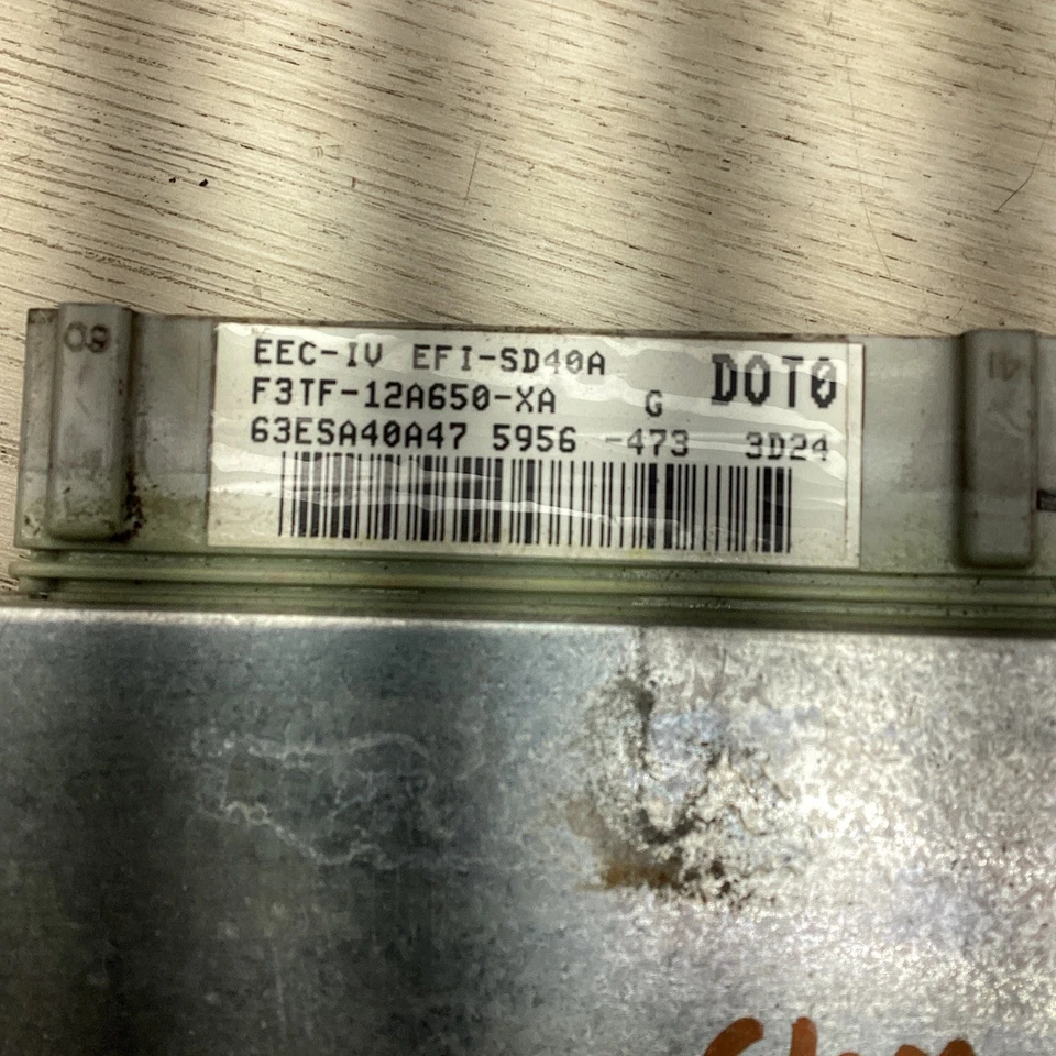 Ford F150 1993 4,9 L ECU ECM PCM motor módulo de control informático f3tf-12a650-xa Foto 4 de 4