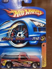 Hot Wheels 2006 Track Aces Series #117 Chevy 1500 Red w/ 5SPs