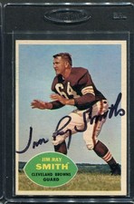 1960 Topps Jim Ray Smith #28 Signed Autograph Browns