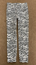 Zara Jeans Womens 8 High Waist Zebra Print Skinny Animal Stretch Trafaluc Denim