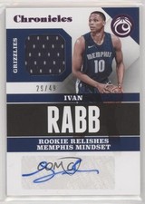 2017 Panini Chronicles Signature Swatches Pink 29/49 Ivan Rabb #CSS-IRB Auto 1u6