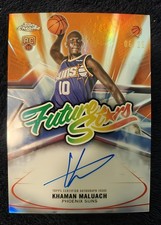 KHAMAN MALUACH PHX SUNS 6/25 on card AUTO COLOR MATCH Future Stars Rookie Topps
