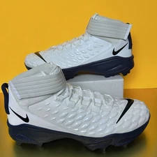 Nike Force Zoom Trout 7 Pro MCS Baseball Cleats White/Navy Men’s Size 17