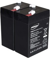 Powery Blei-Gel Akku FüR Panasonic LC-R064R5P 6V 5Ah (Ersetzt Auch 4Ah 4,5Ah) 6V