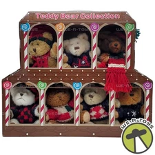 Hugfun Teddy Bear Collection Holiday Plush Bear Multipack of 7 Costco NEW