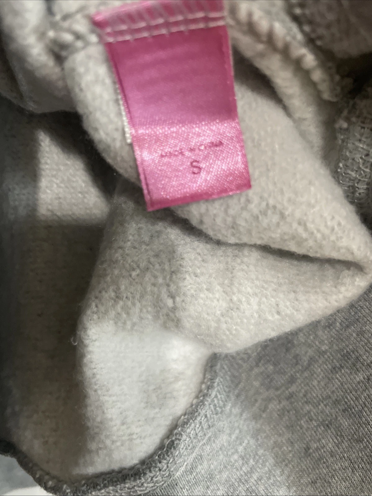 UNDERCOVER Felpa con cappuccio maglione Victoria Secret rosa piccolo grigio donna Dallas Cowboys