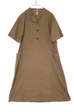 MARGARET HOWELL MHL. Band Collar Cotton Shirt Dress Size 2 Japanese Natural