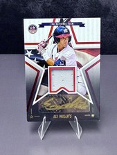 2025 Panini Stars & Stripes #SSM-EW Eli Willits Signature Materials Black Gold