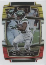 2021 Panini Select Concourse Red & Yellow Prizm Die-Cut Michael Carter #71 0z75