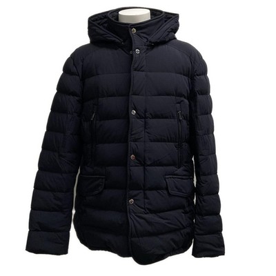 Auth MOORER - Black Nylon Down Men's Down Jacket