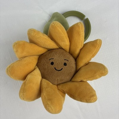 JELLYCAT London Fleury Sunflower Jitter Vibrating Crinkle Plush Flower Toy