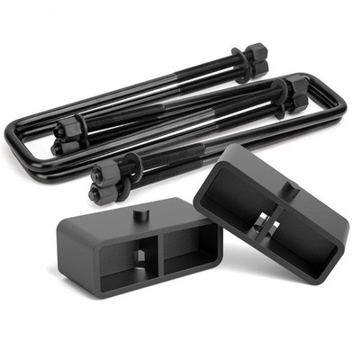 2'' Lift Block Kit w/ U-Bolts for Chevy Silverado GMC Sierra 1500-3500HD