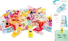 Multipurpose Sewing Clips, 100 Pcs Premium Plastic Fabric Clips Supplies,