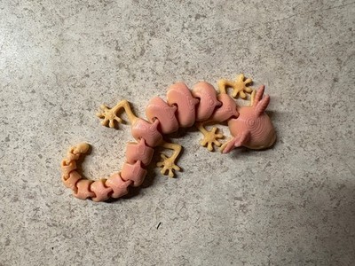 3-D printed axolotl