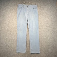 Vintage Levis Pants Mens 36x32 Blue Corduroy Bootcut Talon 42 Zipper 70s