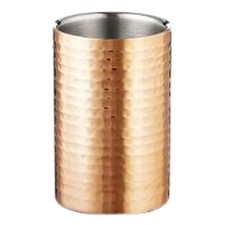 Refrigeradores de Vino Champán Botella Cobre Acero Martillado 12x20hCM - Leone -