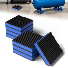8 Pack 4 x 4 Inch Anti Vibration Pads, Rubber Isolation Pads 4 X 4 - 8 Pcs