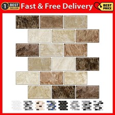 10 Sheet Peel and Stick Backsplash Subway Tile for Kitchen 12 X12 Self Adhesive