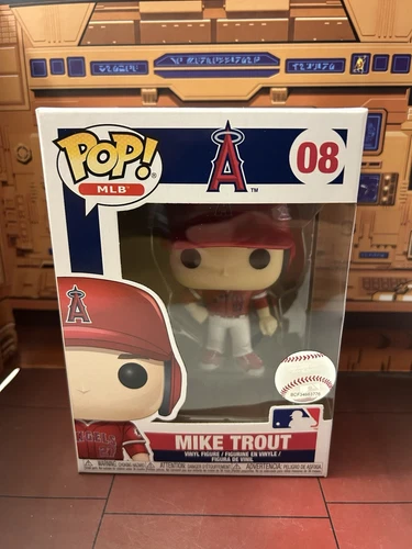 Funko Pop! MLB Los Angeles Angels #08 Mike Trout Vinyl Figure With Protector