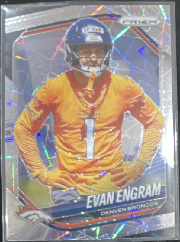 Panini Evan Engram Lazer Prizm #277 Denver Broncos 2025 NFL Prizm Football Card