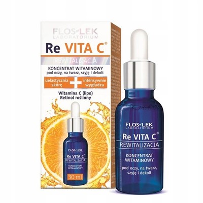 Floslek Revita C Serum 40+ für Augen & Dekolleté