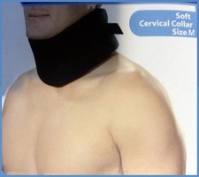 Adjustable Soft Cervical Collar Neck Brace , Foam, Size S, BLACK NEW MODEL