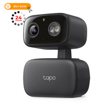 Tapo 1080p Pan/Tilt Indoor/Outdoor Security Camera   Free Person/Baby Black
