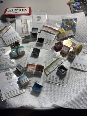 A. Gallo Handcrafted Italian Professional Watercolor Curated 1/2 Pan Collection 