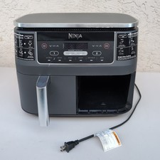 Ninja DZ201 Foodi 2 basket- Air Fryer DualZone Technology, 8-Quart - Pre-Owned