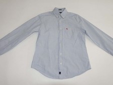 Abercrombie  Fitch Men's Muscle Slim Fit Button Front Shirt Medium Long Sleeves