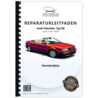 Audi Cabriolet 1993-2000 Schaltplan Stromlaufplan Pläne Werkstatthandbuch - Bild 1 von 4