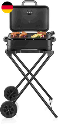 Severin Stand- Und Tischgrill, Elektro-Grill Für Balkon, 2300W, 10 Min. Aufheizz
