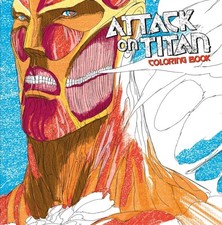 Image of Attack On Titan Adult Coloring Book by Hajime Isayama PAPERBACK 9781632364142