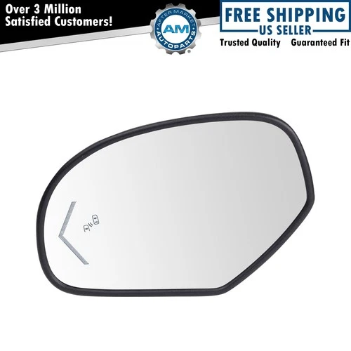 Mirror Glass Auto Dimming BSD Heated Driver Side for Cadillac Chevy GMC SUV