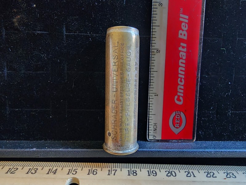 Vintage Schrader Universal Tire Pressure Gauge New York U.S.A. Untested 