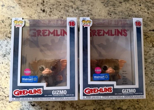 2x Funko Pop! 2022 VHS Covers Gremlins #16 Gizmo Flocked Walmart Exclusive Vinyl