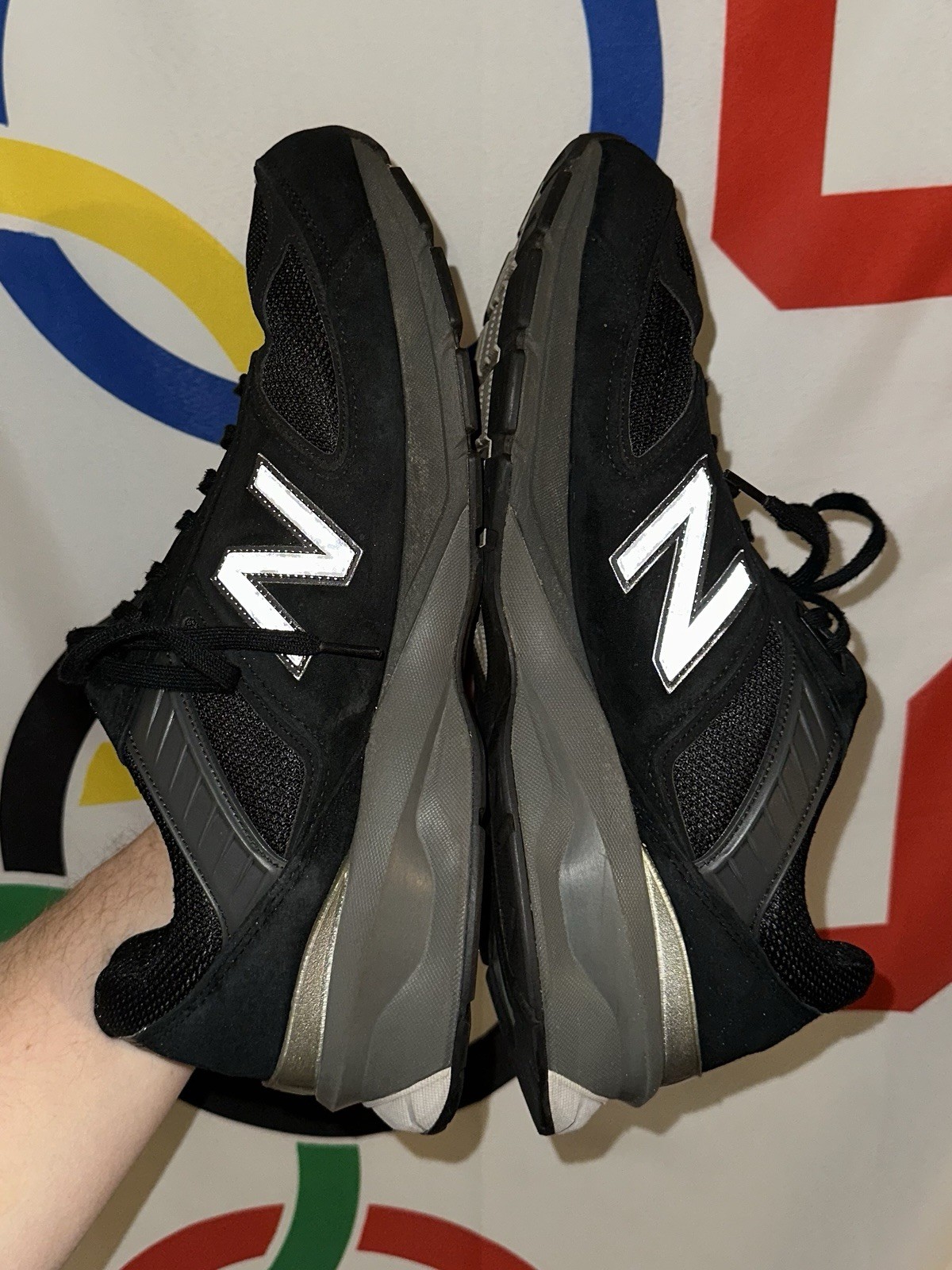 New Balance 990v5 Athletic Shoes Sneakers Mens 14 4E Black thumbnail 5