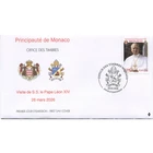 MONACO 2026 Apostolic Visit of HIS HOLINESS POPE LEO XIV To Monaco Sheet FDC