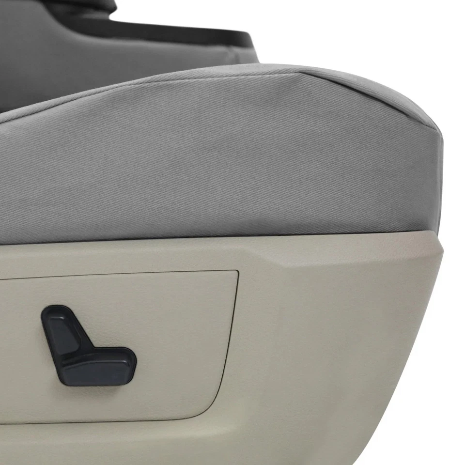 For Nissan Frontier 98-04 Polycotton Drill 1st Row Light Gray Custom Seat Covers Foto 3 de 4