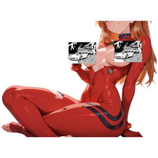ASUKA LANGLEY EVANGELION 6" STICKER DECAL JAPANESE MOTORSPORT CAR WAIFU ANIME
