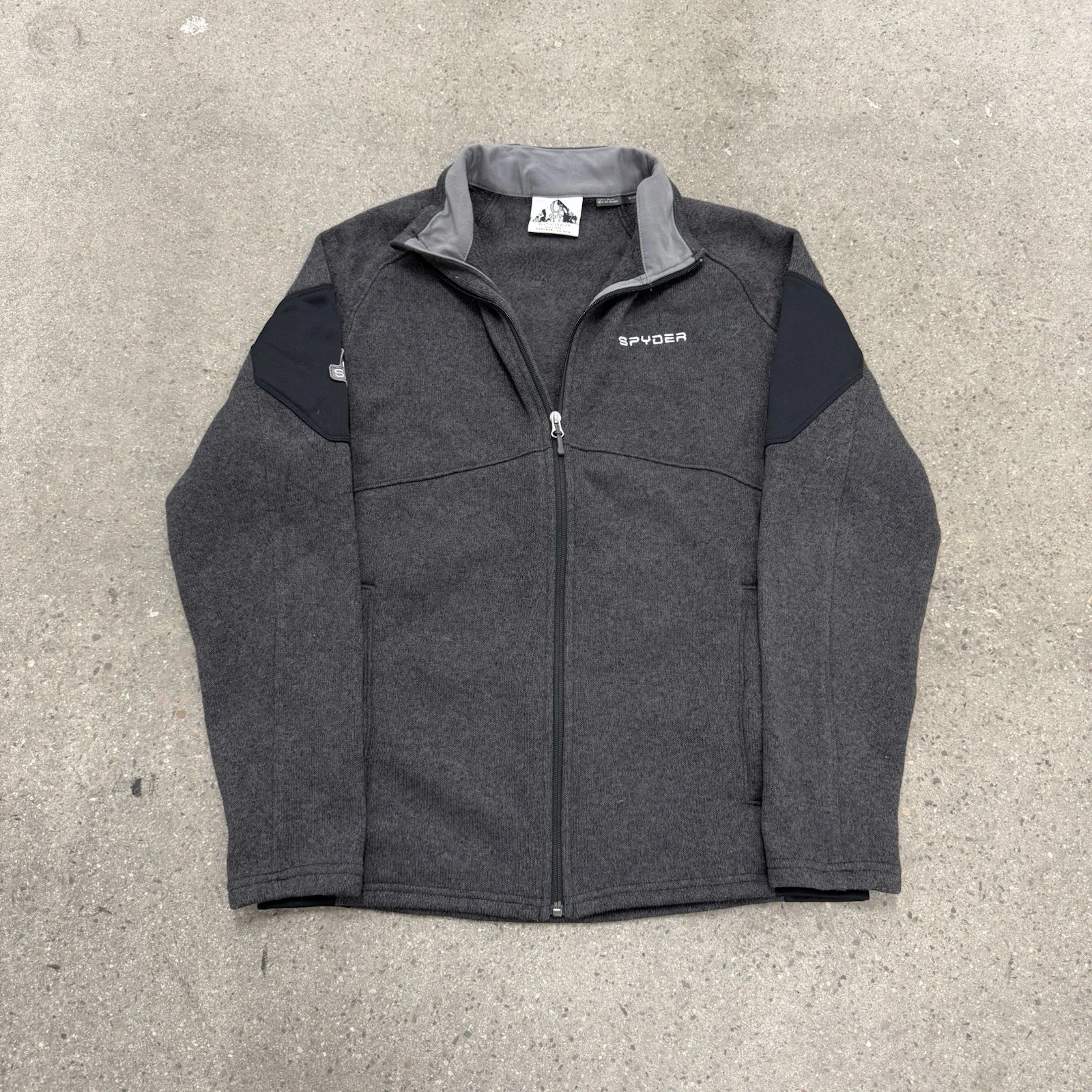 Spyder Fleece Zip Up Men’s Gray Jacket Size Medium