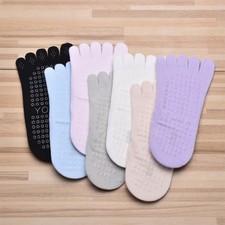 Pilates Socks Ballet Dance Socks Nonslip Socks Five Toe Socks for Fitness