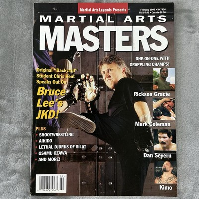 VTG Martial Arts Masters Magazine February 1999 Rickson Gracie Bruce Lee
