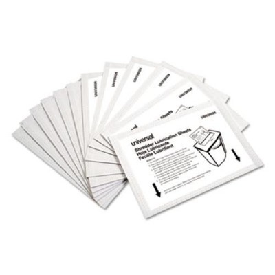 Universal Office Products RS-SLS-02 Shredder Lubricant Sheets, 5.5'' X 2.8'',