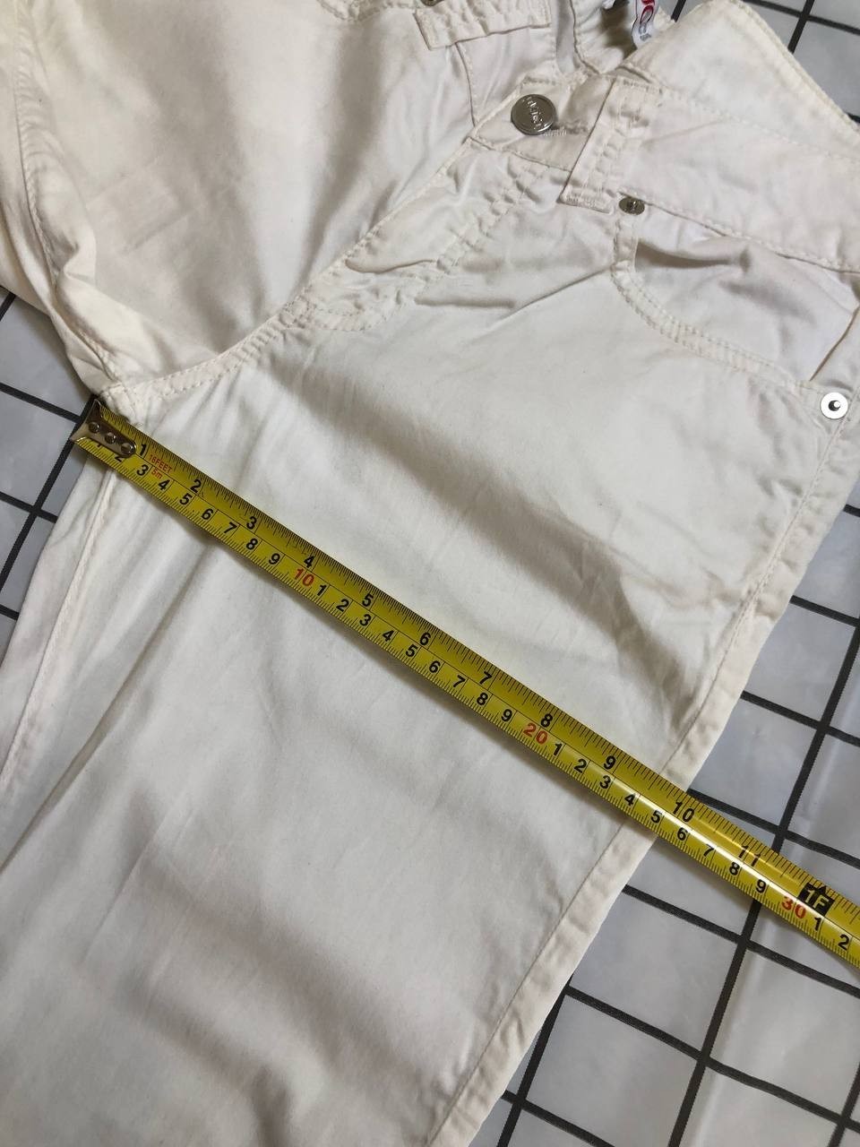 VERSACE JEANS COUTURE VINTAGE WHITE DENIM JEANS 27 VERY GOOD CONDITION thumbnail 6